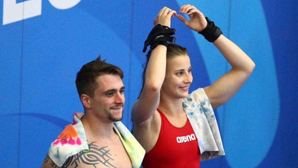 Франция спечели отборната смесена надпревара по скокове във вода  от 3-метров трамплин и от 10-метрова кула.