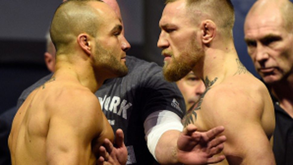 Конър Макгрегър е по-лек от Еди Алварес преди UFC 205