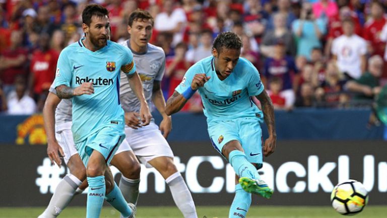 Неймар носи победа на Барселона и над Манчестър Юнайтед (видео)