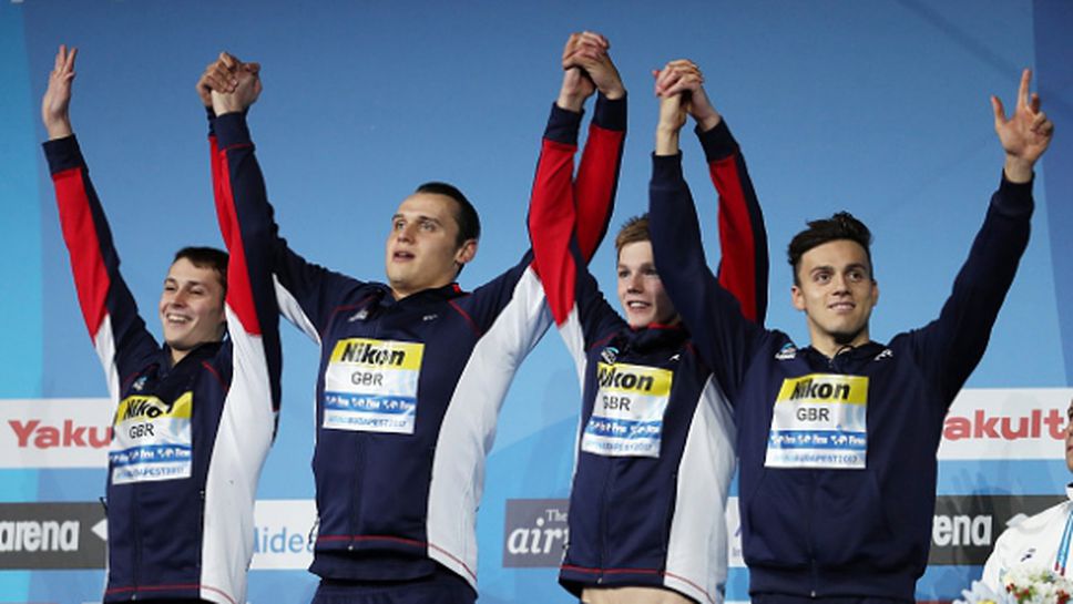 Великобритания спечели щафетата на 4 по 200 метра при мъжете