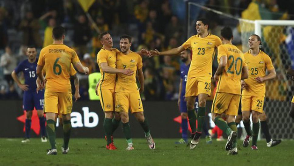 Австралия стигна до победата над Гърция с късен гол