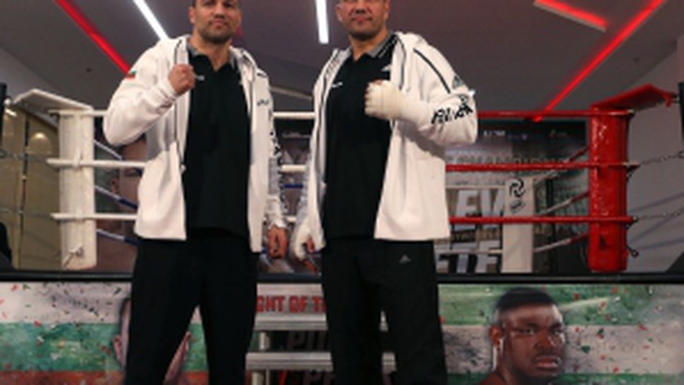 Братя Пулеви и Самюел Питър тренират преди големия сблъсък