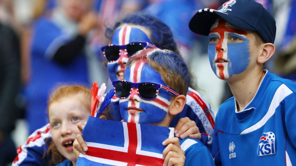 Над 8 процента от населението на Исландия е на Евро 2016