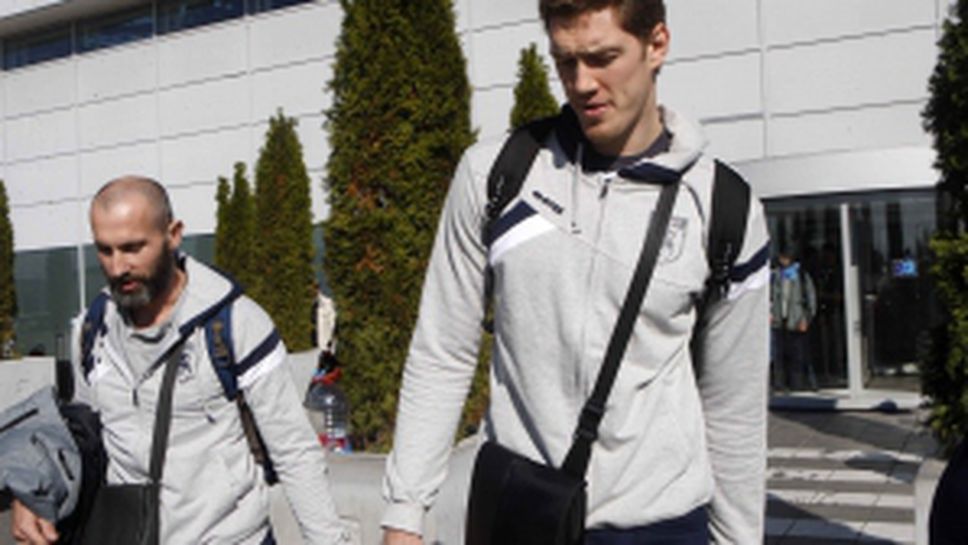 Белогорие пристигна за мача с  Марек Юнион-Ивкони