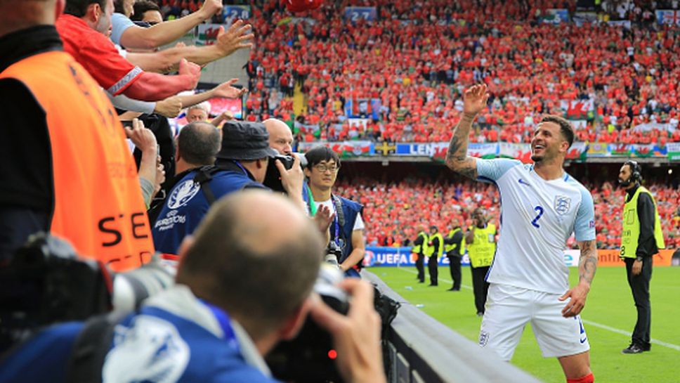 Кайл Уокър бе избран за "Играч на мача" Англия - Уелс