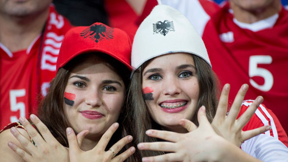 Празненства в Тирана след победата срещу Румъния