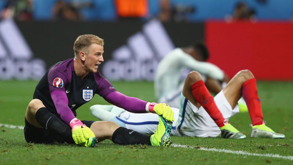 Джо Харт пое отговорността за втория гол и за отпадането на Англия от Евро 2016