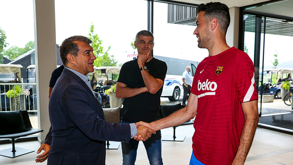 Лапорта: Проблемът с Бускетс е решен, беше просто разминаване