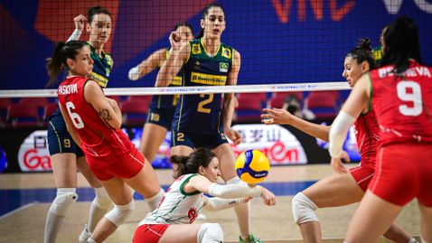 Волейбол жени: България - Бразилия 0:3