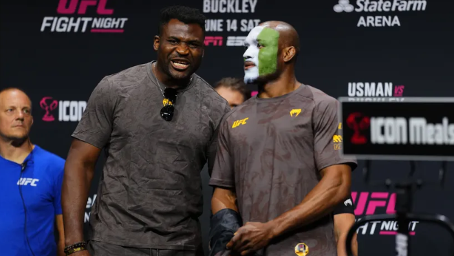Нгану се появи на официалното претегляне преди UFC Атланта