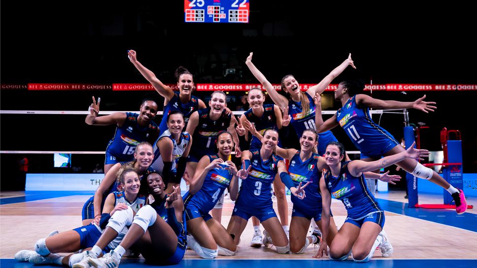 Италия би Китай и е на полуфинал в Лигата на нациите 🏐