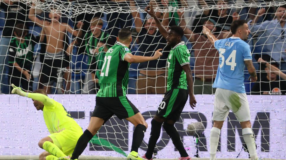 Сасуоло взе първи точки след успех над Лацио