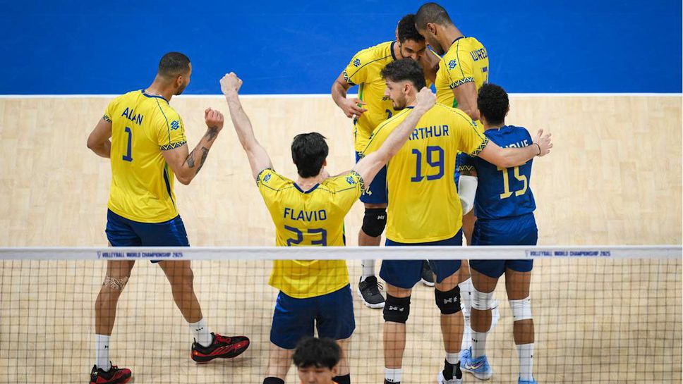 Волейболистите от националния отбор на Бразилия тръгнаха с победа на