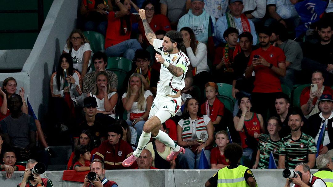 Късен гол на Собослай отложи празненствата за Роналдо и компания