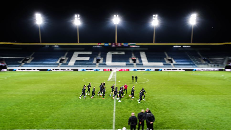 Тренировка на България преди мача с Швейцария