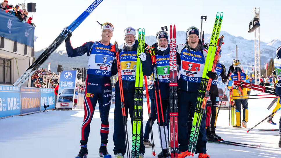 Щафета на България в състав Антон Синапов Благой Тодев Владимир