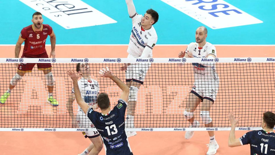 Матей Казийски заби 3 аса при победата на Алианц Милано над Чистерна