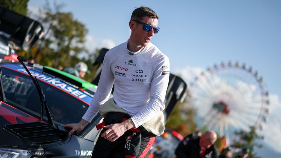 Пилотът на Тойота в Световния рали шампионат WRC Елфин Еванс
