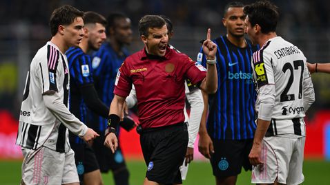 Спалети, Киелини и Комоли потърсиха саморазправа със съдията на дербито Интер - Ювентус