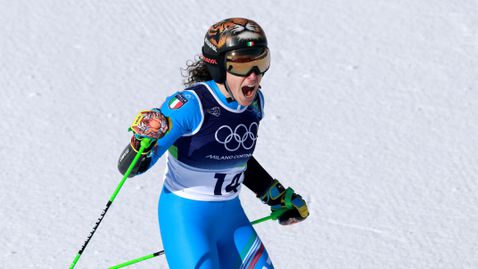 Приказката на Бриньоне продължава! Италианката грабна златото и в гигантския слалом