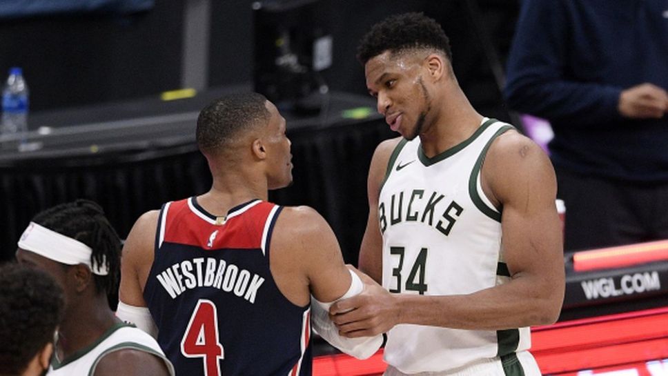 Петима играчи записаха "трипъл-дабъл" и поставиха рекорд за срещите от един ден в редовния сезон