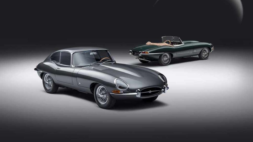 Jaguar почете легендарния E-type за 60-тата му годишнина