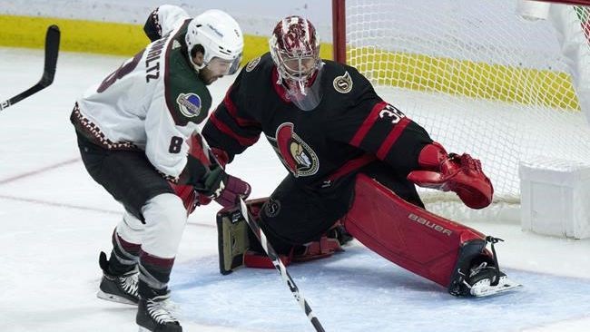 Шмалц продължи серията си от точки, а Краус отбеляза хеттрик при победа на Аризона срещу Отава