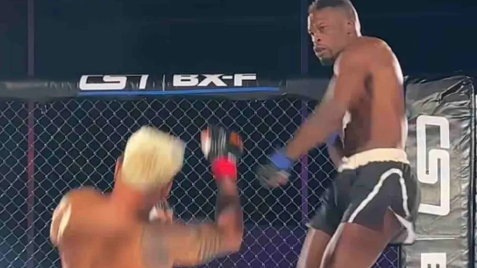 Бивш боец на UFC записа нокаут с впечатляващо засрещане