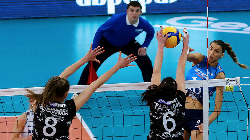 Елица Василева и Динамо (Москва) поведоха в 1/4-финалните плейофи в Русия