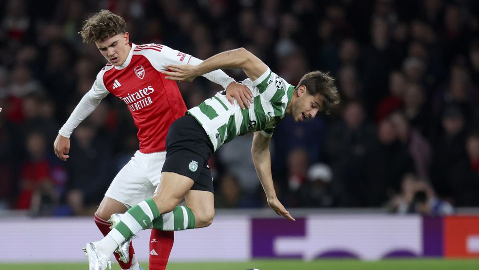 Арсенал 0:0 Спортинг (Лисабон), Араухо пропиля шанс за "лъвовете"