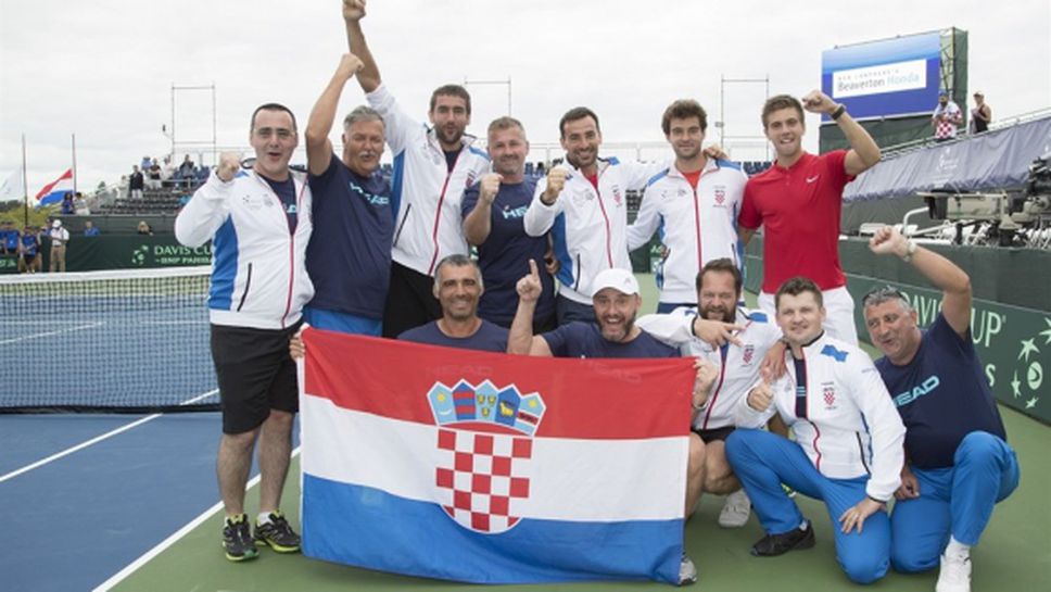 Хърватия обърна САЩ и е на полуфинал за "Купа Дейвис"