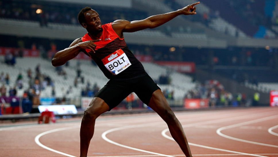 Болт загря за Рио с победа на 200 метра в Лондон