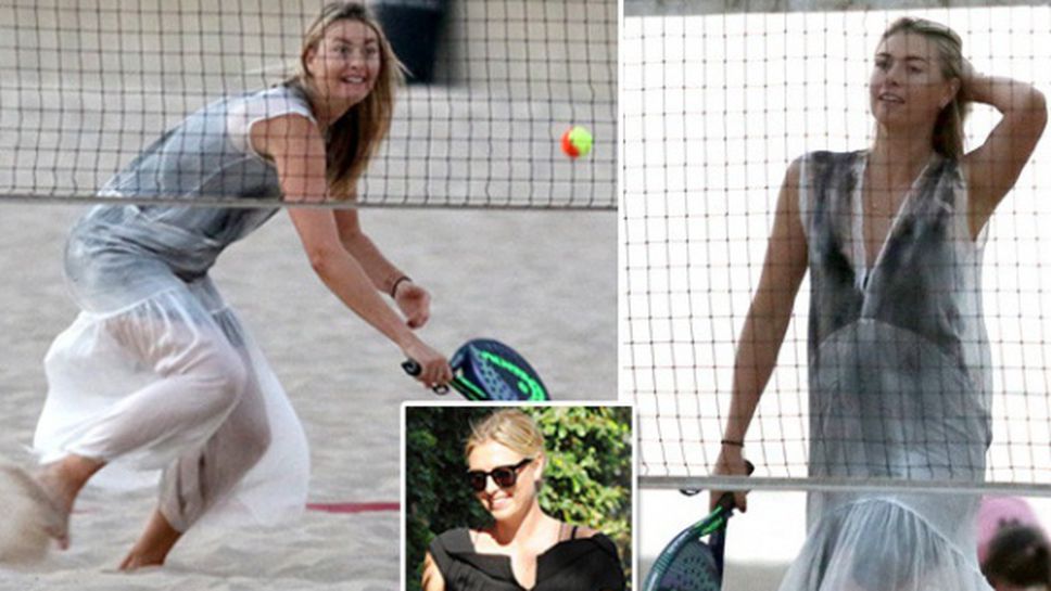 Вместо на Олимпиадата Мария Шарапова играе тенис на плажа