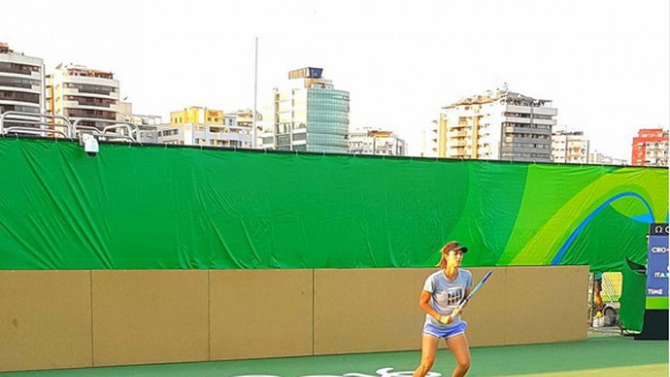 Цвети тренира в Рио, спокойна е за началото на олимпийския тенис турнир