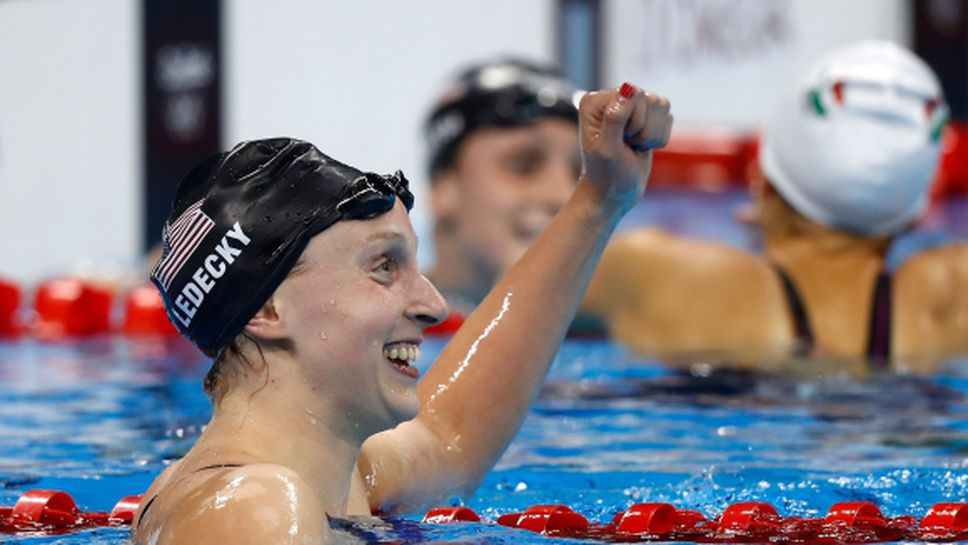 Кейти Ледецки с втори световен рекорд и златен медал №4 в Рио