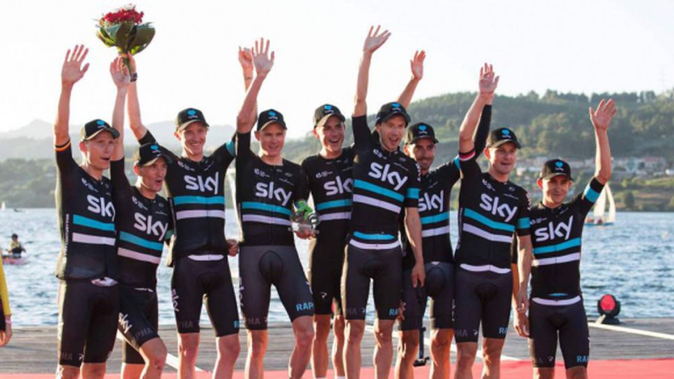 Отборът на Тийм Скай спечели първия етап от колоездачната обиколка на Испания