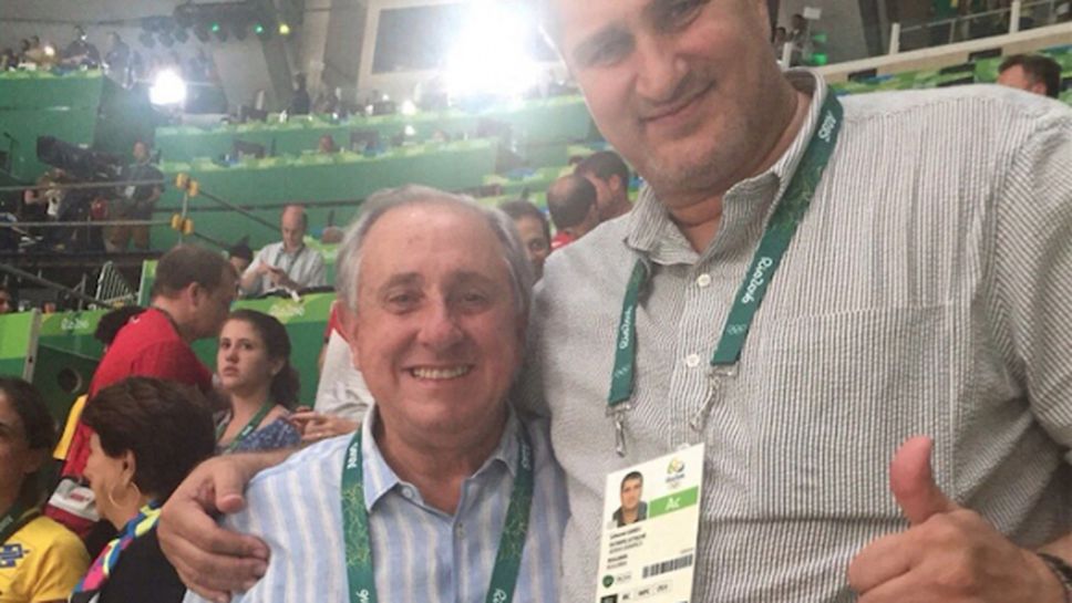 Шефът на световния  волейбол снима  Любо Ганев в Рио