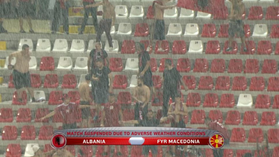Албания и Македония ще доиграят днес