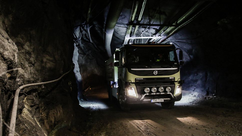 Тестват самоуправляващия се камион Volvo FMX в шведските мини Болиден