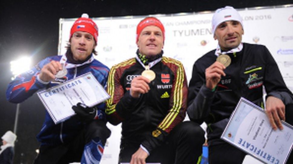 Владимир Илиев донесе първи медал за България от европейското по биатлон