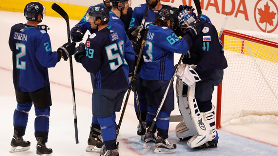 Европа победи САЩ в мач от Световната купа по хокей на лед