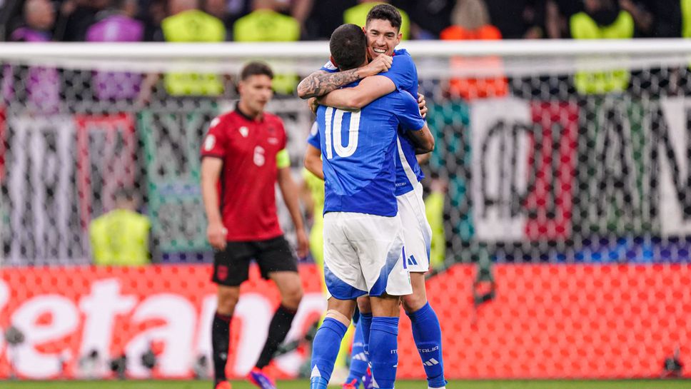 Италия 2:1 Албания, "адзурите" контролират играта