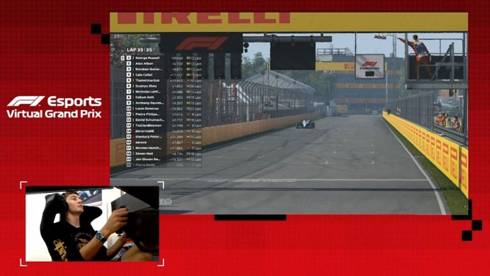 Джордж Ръсел с поредна победа във виртуалната Формула 1