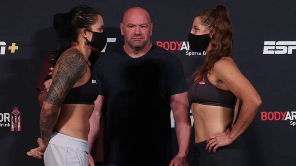 Аманда Нунеш и Фелиша Спенсър минаха кантара преди UFC 250 (видео)