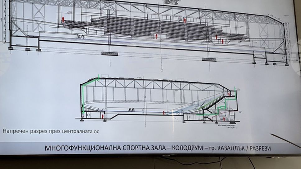Строежът на новата многофункционална спортна зала в Казанлък се очаква да започне в началото на 2026 г.