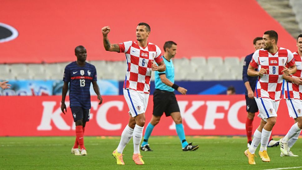 Хърватия поведе на Франция с хубав гол на Деян Ловрен