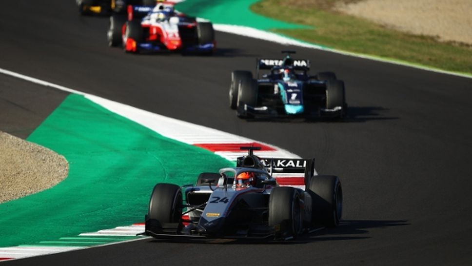 Късна драма донесе успех на Мацепин във Формула 2 на "Муджело"