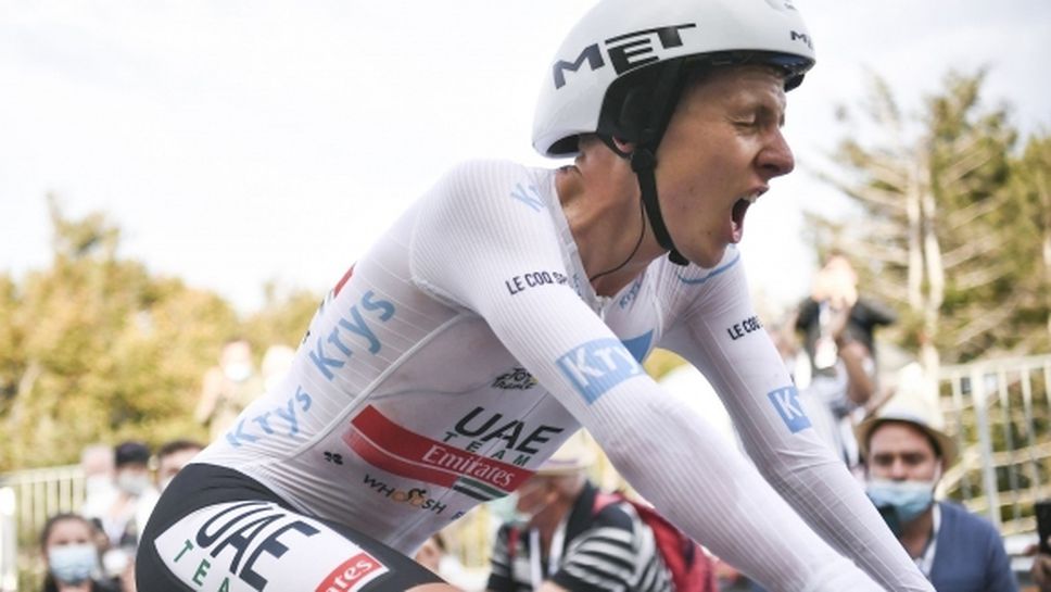 Тадей Погачар поведе след предпоследния етап на Тур дьо Франс
