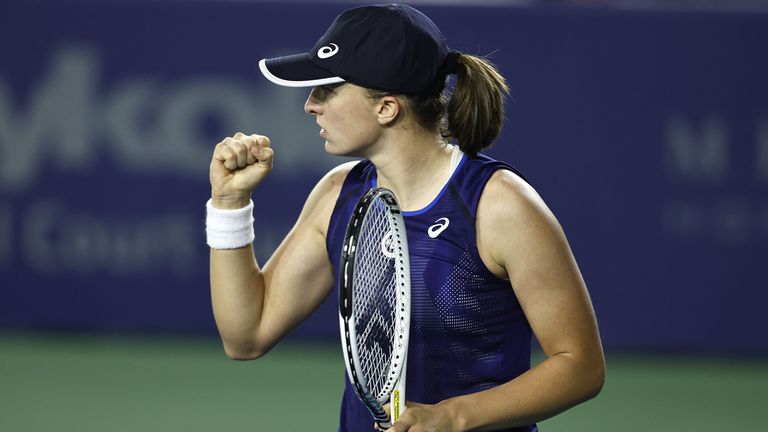 Водачката в световната ранглиста по тенис Ига Швьонтек Полша се