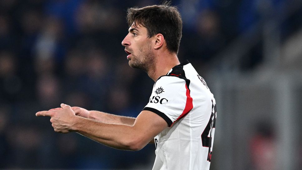 Защитник на Милан избегна сериозна травма, но ще пропусне сблъсъка с Наполи